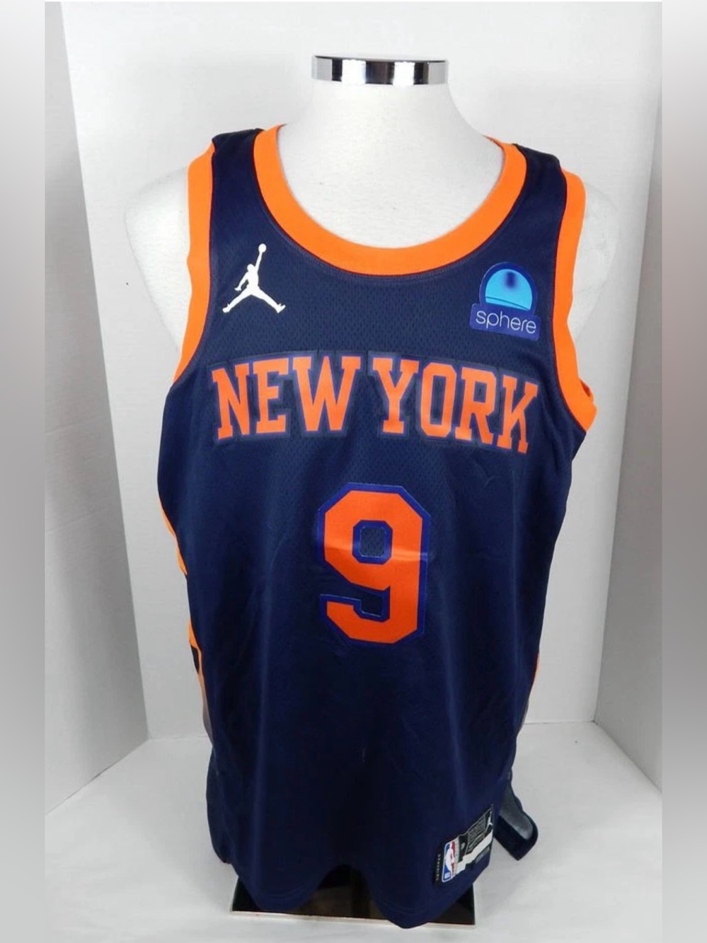 Nike New York Knicks #9 Barrett Swingman Statement Basketball Jersey 48 L